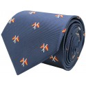Corbata bandera nautica de España azul marino