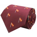 Corbata bandera mástil España rojo