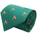 Corbata bandera España en mastil - verde
