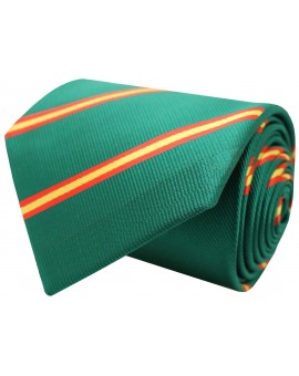 Green diagonal Spain flag tie