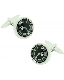 Gemelos para camisa marcador y deposito gasolina negro