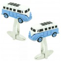 Gemelos para camisa Furgoneta Hippie azul