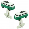 Gemelos para camisa Furgoneta Hippie verde