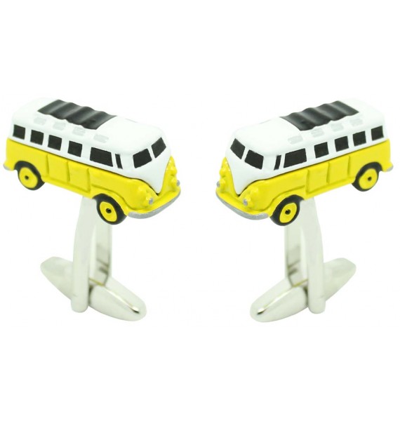 Abotoaduras para camisa Van Hippie amarelo