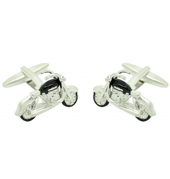 Abotoaduras clássicas para camisas de motociclista
