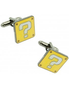 Gemelos para camisa Nintendo Super Mario interrogación caja