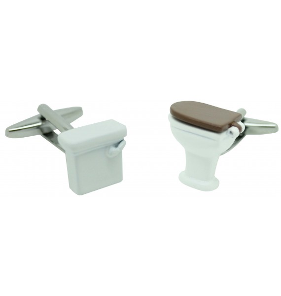 Cufflinks for white toilet shirt