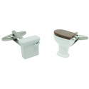 Cufflinks for white toilet shirt