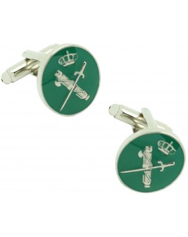 Cufflinks for shirt Round emblem Guardia Civil of spain