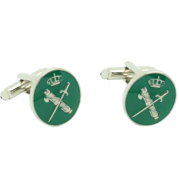 Cufflinks for shirt Round emblem Guardia Civil of spain