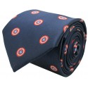 Corbata de CAPITAN AMÉRICA seda azul 