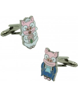 Gemelos para camisa cerditos boda Simpsons