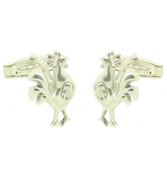 Manschettenknöpfe mit Krähen aus 925er Sterling Silber PREMIUM