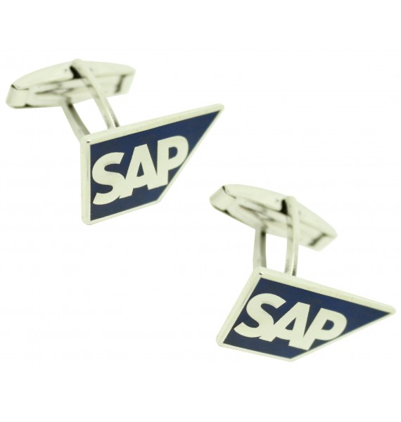 Customized shirt cufflinks SAP logo software