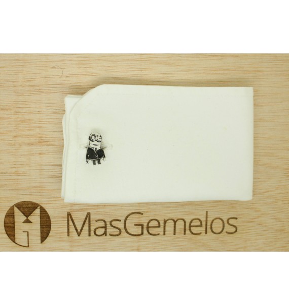 Gemelos para camisa BODA de Minions Plata 925 PREMIUM
