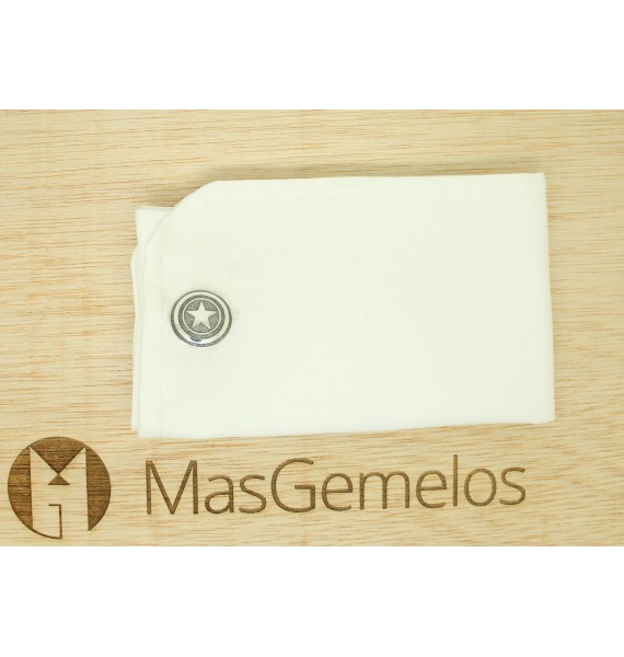 Gemelos para camisa Capitan America Plata de Ley 925 PREMIUM