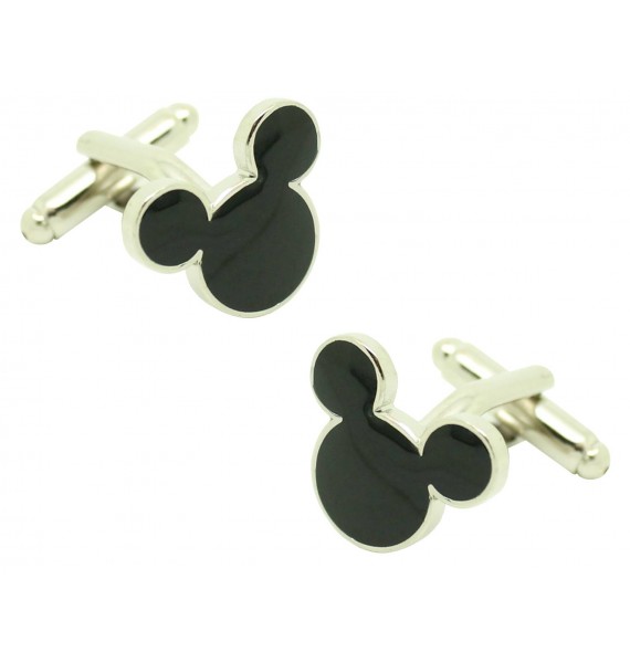 Cufflinks Mickey mouse head black