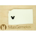 Boutons de manchette Mickey Mouse silhouette noire