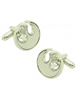 Gemelos para camisa Alianza Rebelde plateado Star Wars