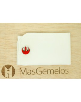 Boutons de manchette de chemise Star Wars de l'Alliance Rebelle