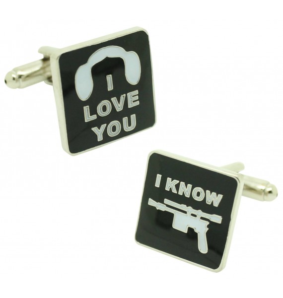 Gemelos para camisa Star Wars I LOVE YOU & I KNOW