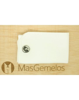 Gemelos personalizados simbolo cabeza de Dragon PLATA 925 