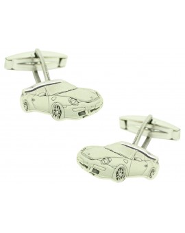 Gemelos para camisa personalizados PORSCHE 911 plata 925
