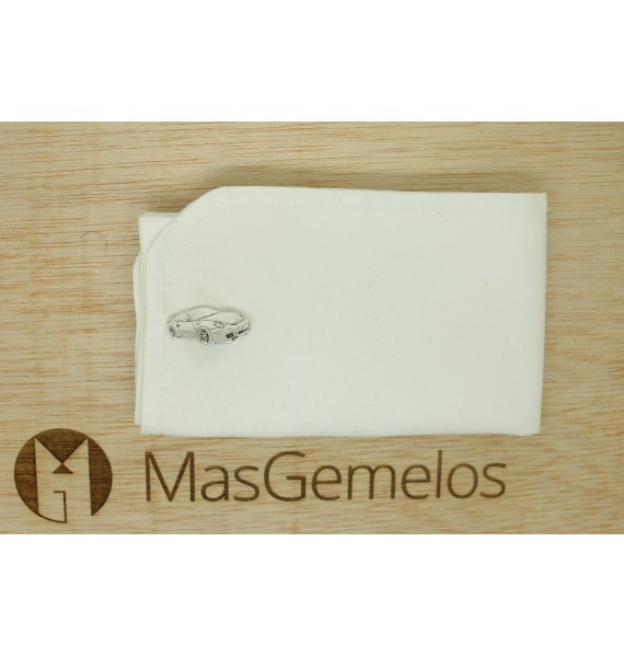 Boutons de manchett pour chemise personnalisées PORSCHE 911 argent 925
