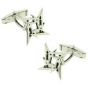 Gemelos personalizados Metallica plata de ley 925