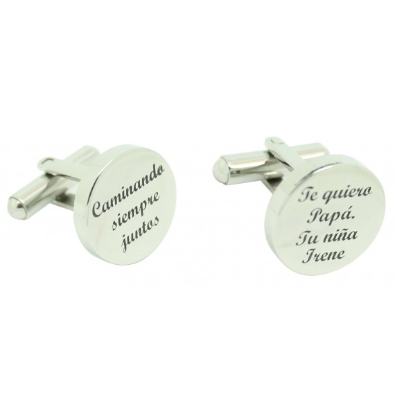 Gemelli personalizzati per camicia incisi Camminando sempre insieme -