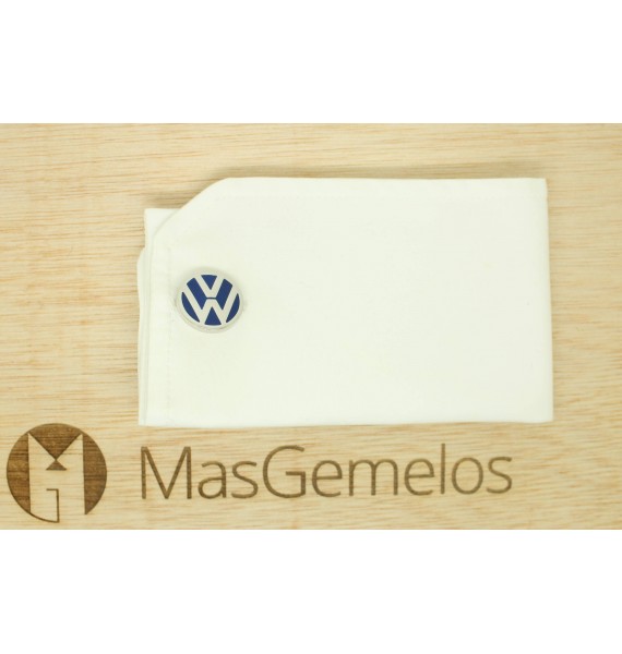 Gemelos para camisa Volkswagen logo azul