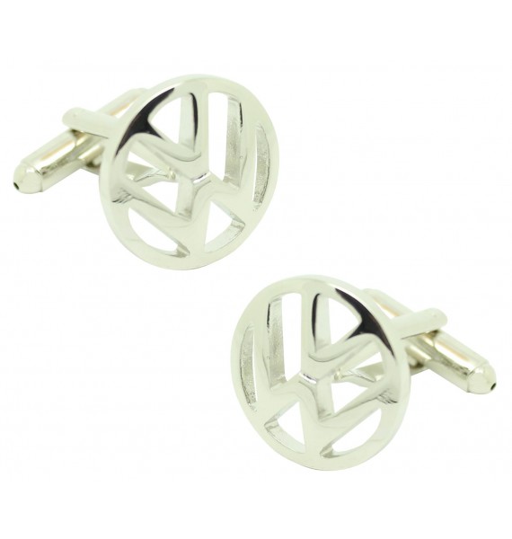 Silver Volkswagen Logo Cufflinks 