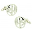 Gemelos para camisa insignia de Volkswagen Silver
