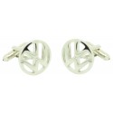 Silver Volkswagen Logo Cufflinks 