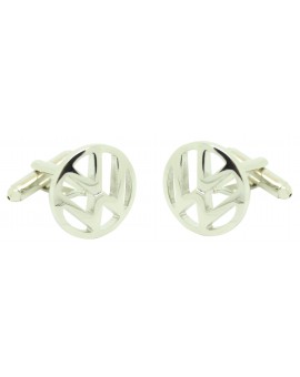 Silver Volkswagen Logo Cufflinks 