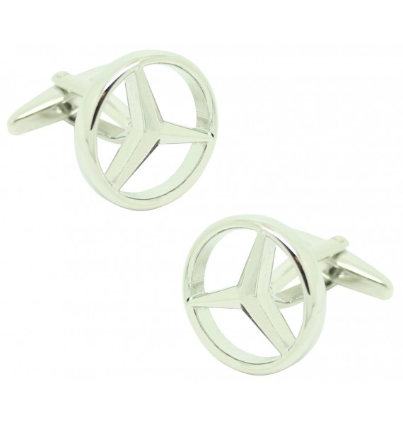 Gemelos para camisa Mercedes-Benz Logo in Silver