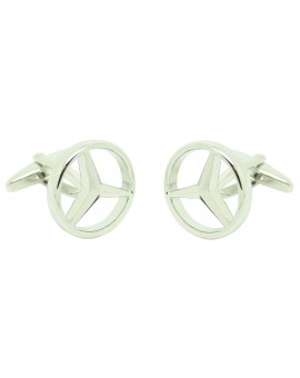 Gemelos para camisa Mercedes-Benz Logo in Silver 2