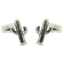 cactus cufflinks plated usa