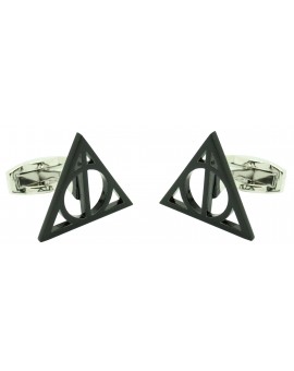 logo harry potter black cufflinks 2