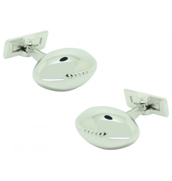 skultuna cufflinks rugby ball plated