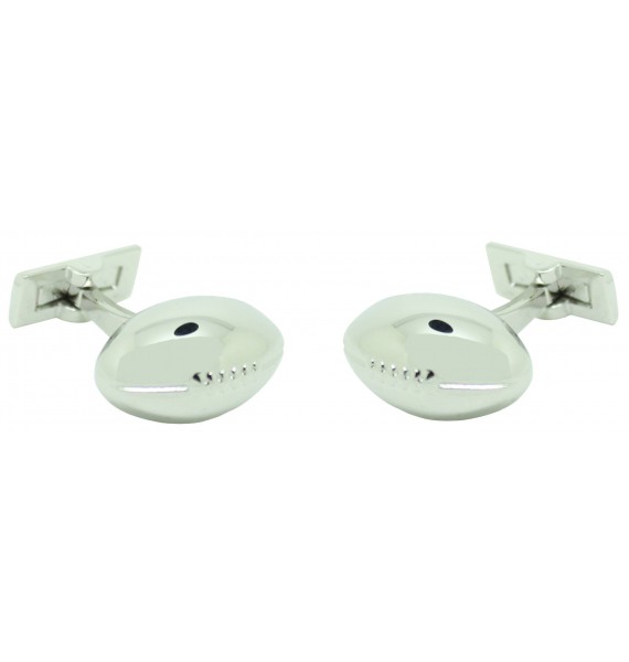 skultuna cufflinks rugby ball plated