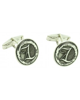 Abotoaduras personalizadas com letras de casamento para camisas
