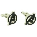 Boutons de manchette pour la chemise des Avengers - noir