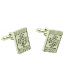 Gemelos para camisa ferrari - silver