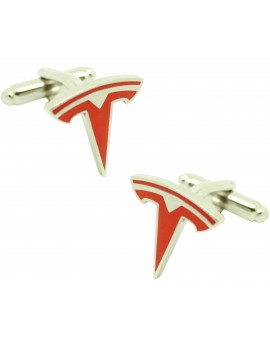 Gemelos para camisa Tesla - rojo