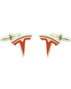 cufflinks of Tesla - red 2