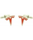 Gemelos para camisa Tesla - rojo