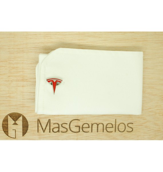 Gemelos para camisa Tesla - red
