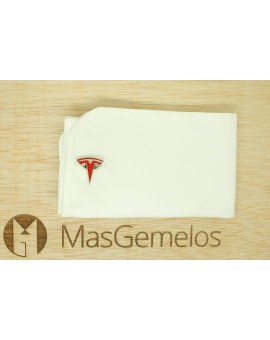 Boutons de manchette chemise Tesla - rouge