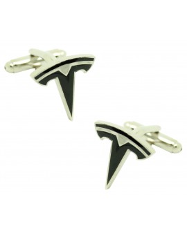 Gemelos para camisa Tesla - negro